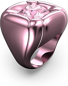 Amazon.com: Swarovski Dulcis Cocktail Ring with Pink Cushion